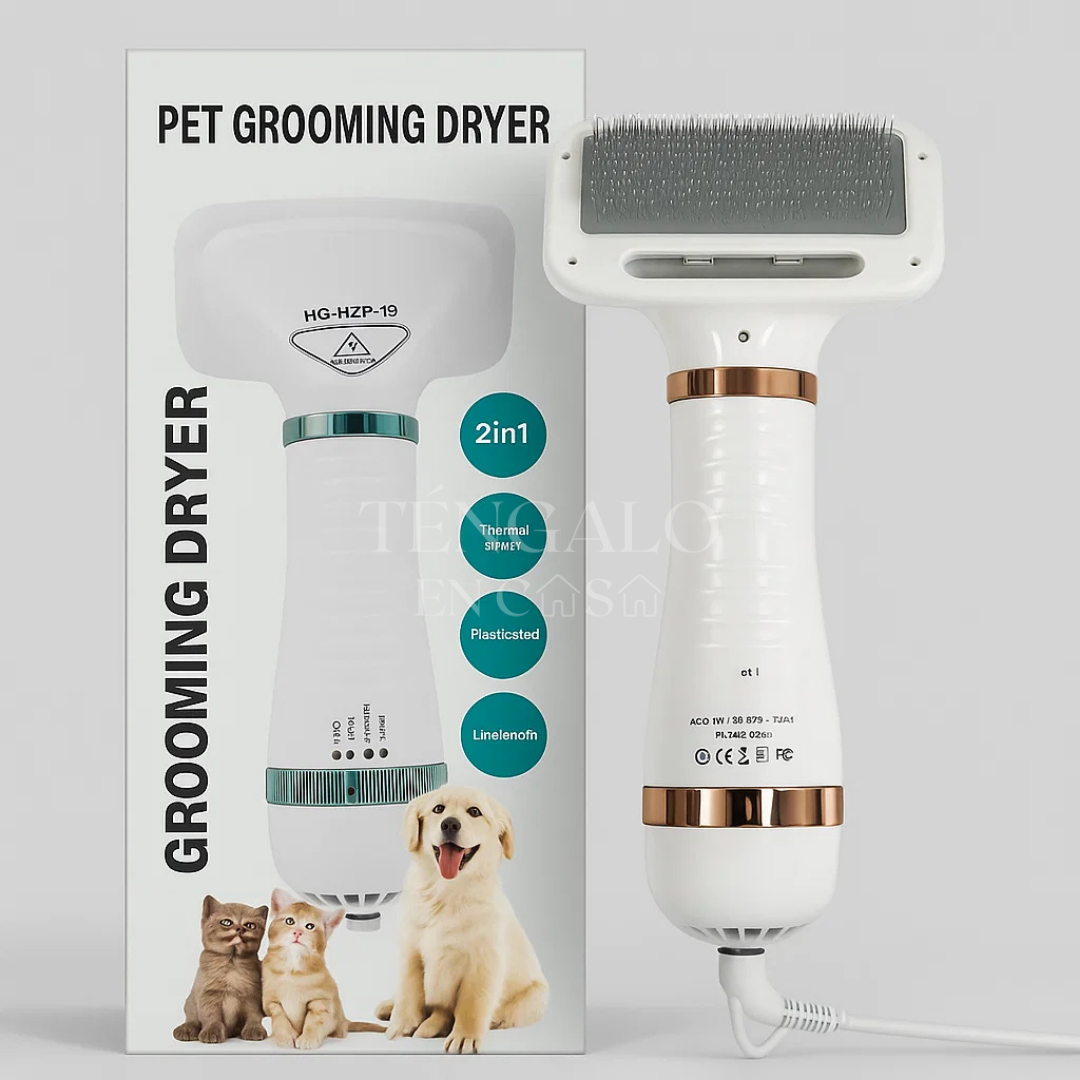 Cepillo Secador para Mascotas